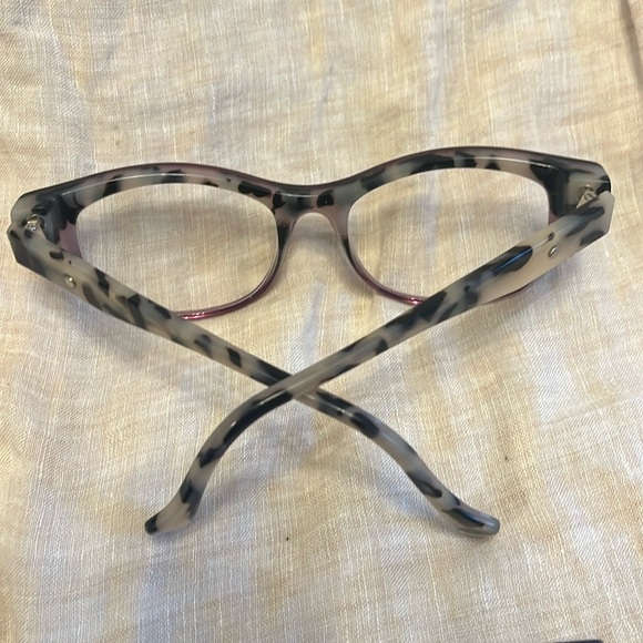 Face a Face frame. Purple with charcoalal/brown/tan temples.  Rx lenses. - Picture 3 of 8